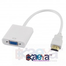 OkaeYa HDMI Male to VGA RGB Female Video Connector Adapter 1080P for PC